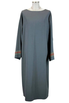 Noleggio tunica azzurra unisex con maniche decorate-rievocazioni ###