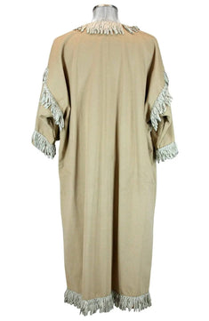 Noleggio tunica color banana unisex con frange dorate - rievocazioni ###
