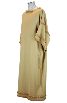 Noleggio tunica unisex a frange dorate a manica tre quarti ###