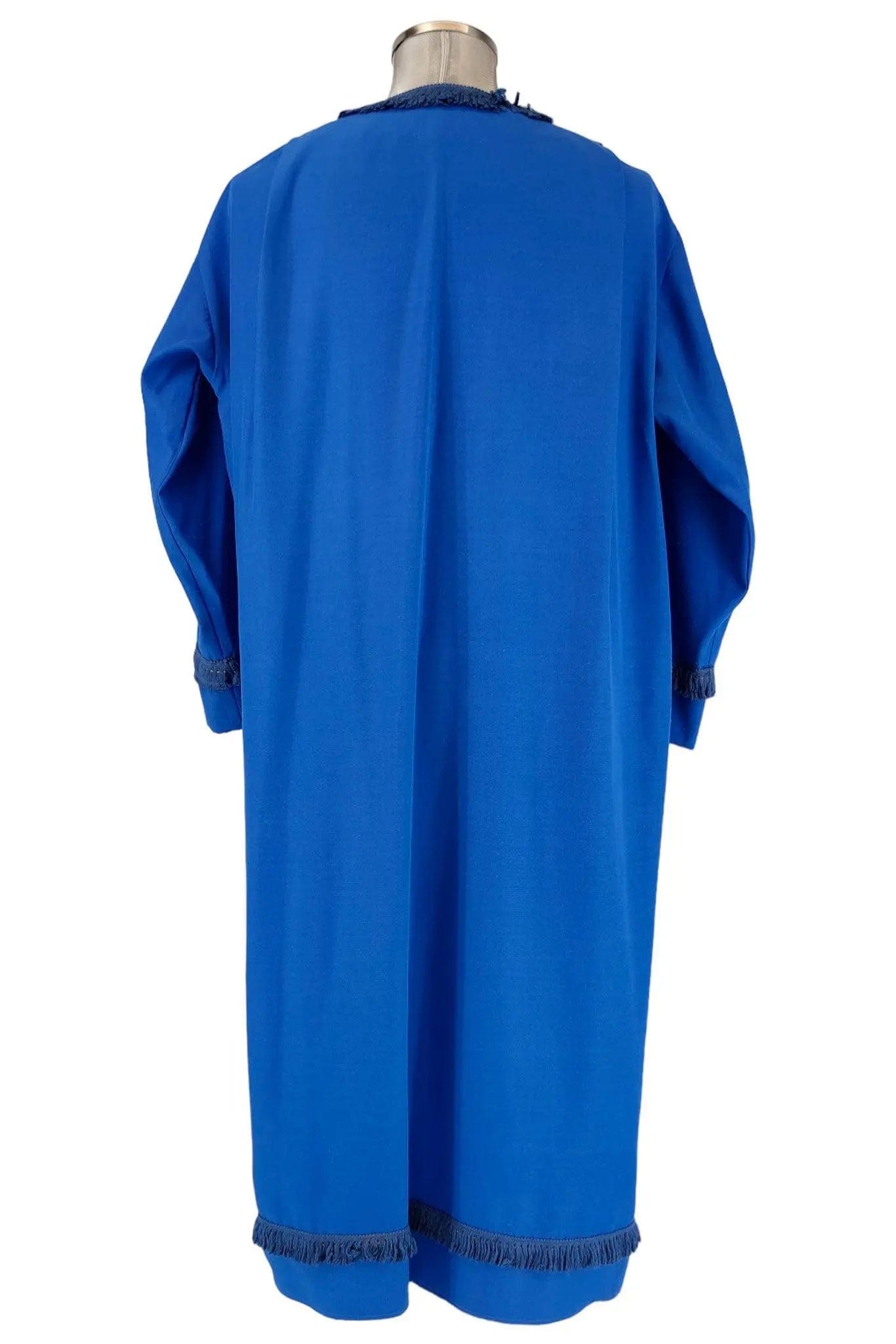 Noleggio tunica unisex azzurra con frange - rievocazioni ###