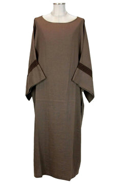 Noleggio tunica unisex marrone con passamaneria - rievocazioni ###