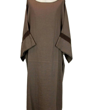 Noleggio tunica unisex marrone con passamaneria - rievocazioni ###