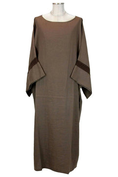 Noleggio tunica unisex marrone con passamaneria - rievocazioni ###