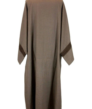 Noleggio tunica unisex marrone con passamaneria - rievocazioni ###