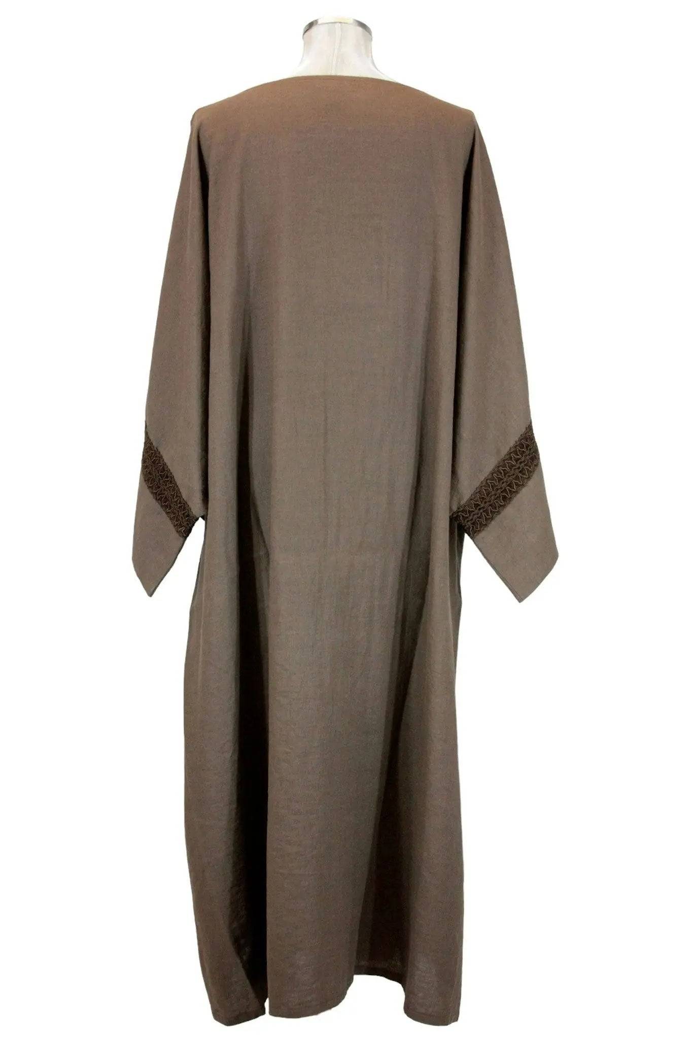 Noleggio tunica unisex marrone con passamaneria - rievocazioni ###