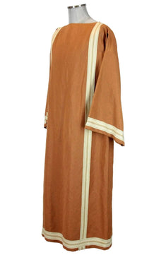 Noleggio tunica uomo ocra tipo dalmatica - rievocazioni ###