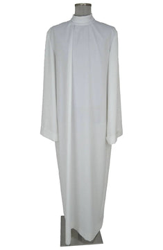 Tunica bianca uomo o donna per cantore di chiesa, santo o personaggio 