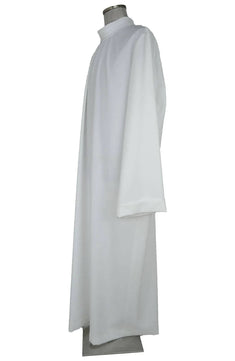 Tunica bianca uomo o donna per cantore di chiesa, santo o personaggio 
