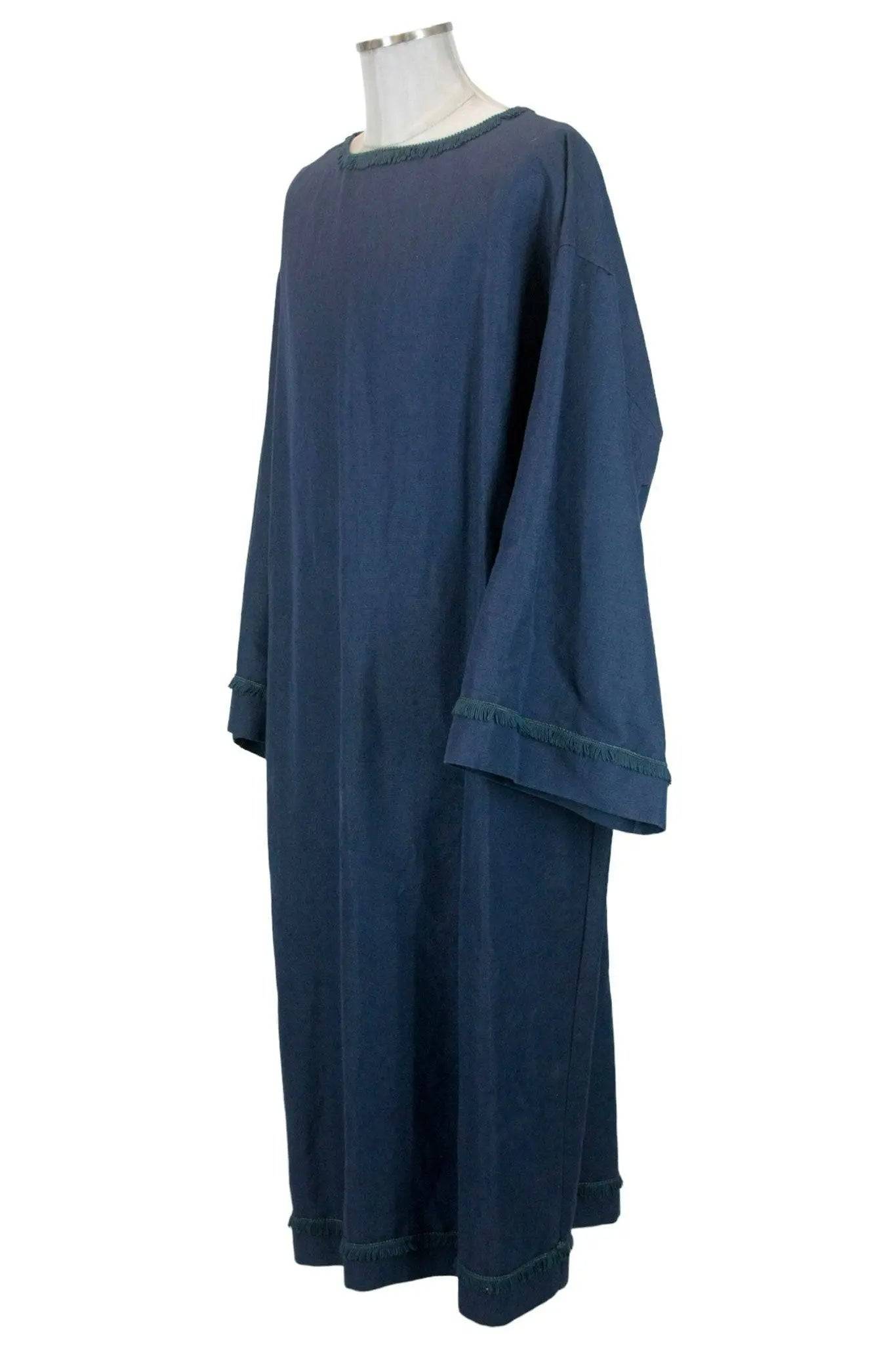 Noleggio Tunica blu unisex con frange - rievocazioni ###
