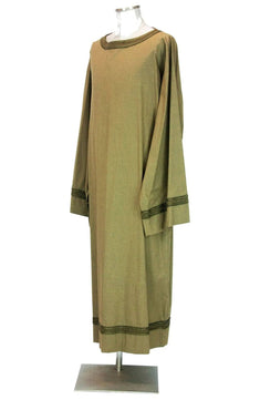 Noleggio Tunica lunga unisex a bordure verdi Medioevo-rievocazioni ###