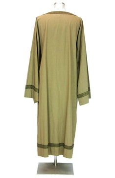 Noleggio Tunica lunga unisex a bordure verdi Medioevo-rievocazioni ###