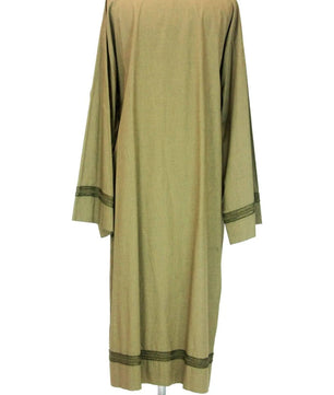 Noleggio Tunica lunga unisex a bordure verdi Medioevo-rievocazioni ###