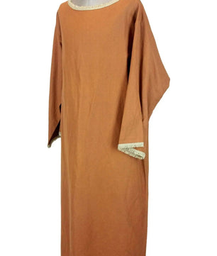 Noleggio Tunica unisex topazio con bordure oro - rievocazioni ###