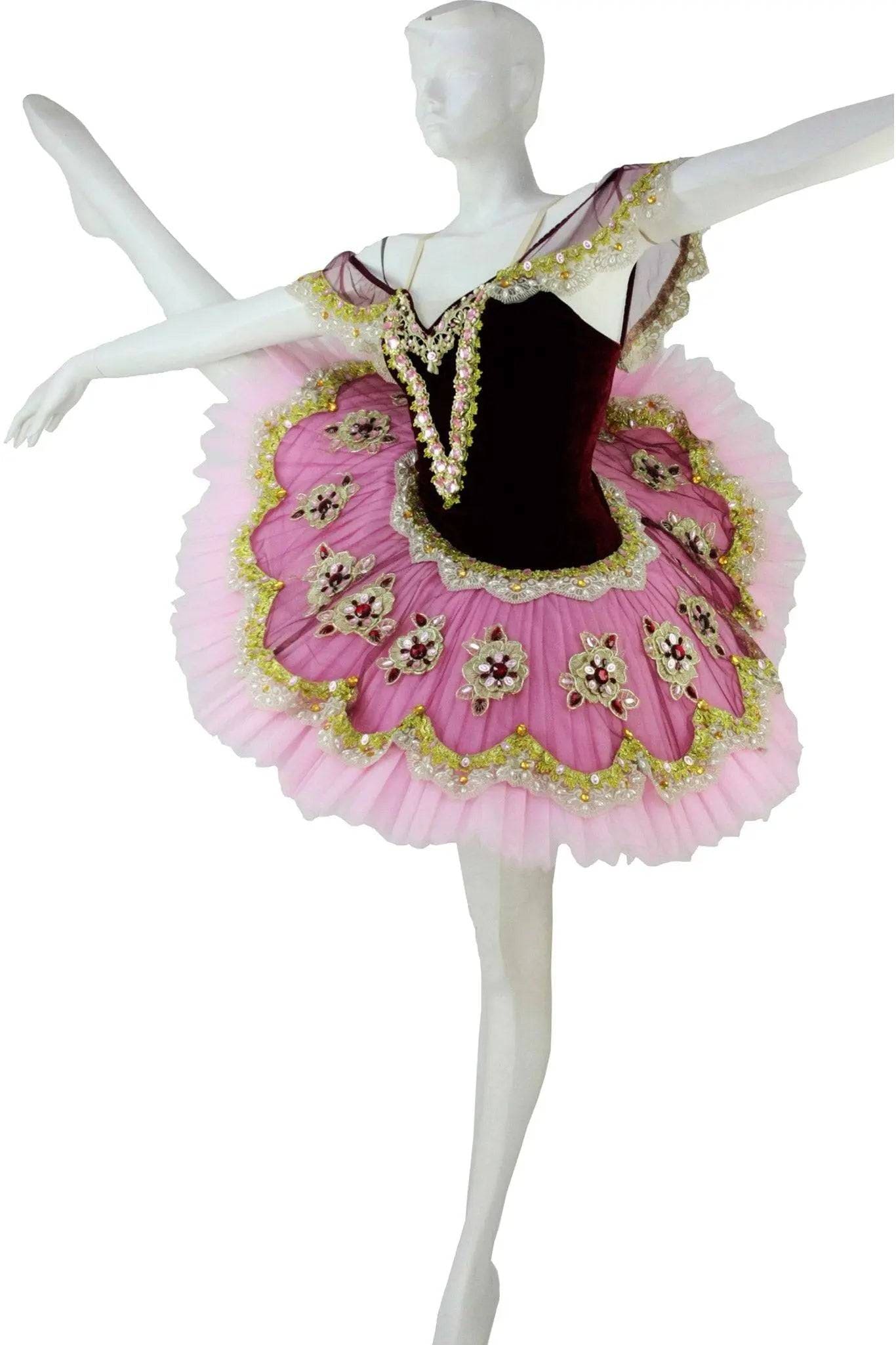 Abito Danza con Scollo a V e Stile Impero