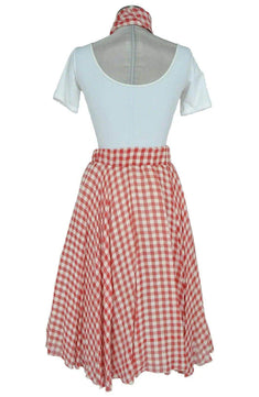 Noleggio abito donna danza a quadri vintage - musical Grease