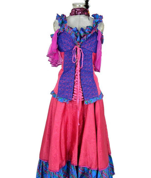 Costume donna per sfilate carnevalesche, balli o personaggi bizzarri - danza