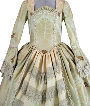 Noleggio abito donna dama del '700 floreale - storico - carnevale