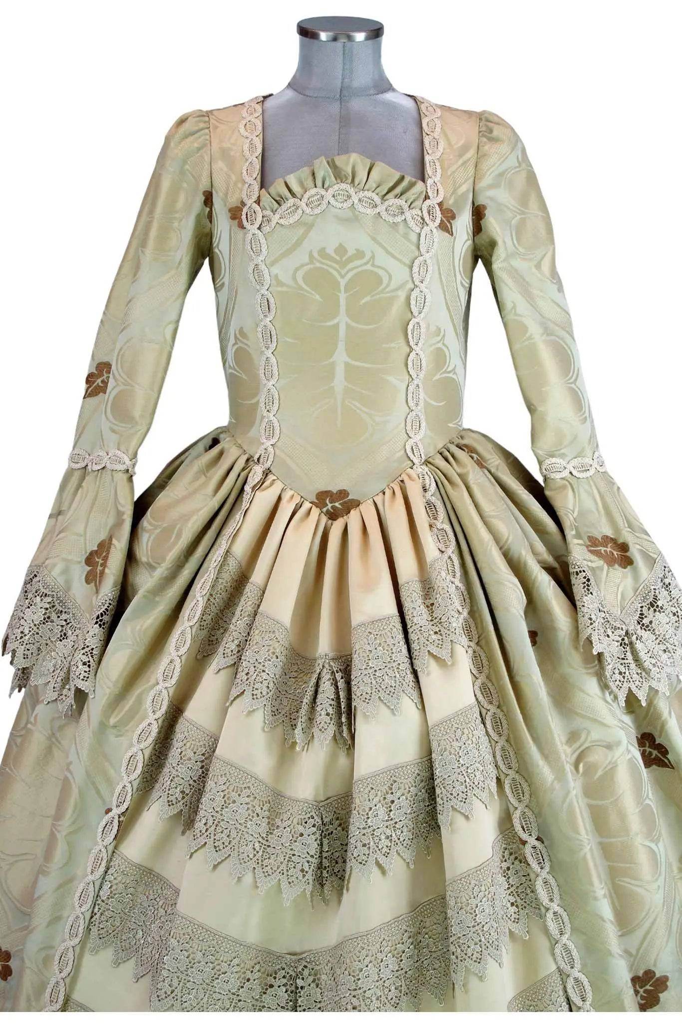 Noleggio abito donna dama del '700 floreale - storico - carnevale