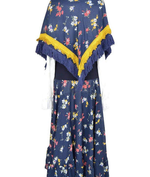 Noleggio abito donna fantasioso per zingara, contadina o popolana - vintage