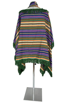 Poncho uomo in stile sudamericano o africano - carnevale