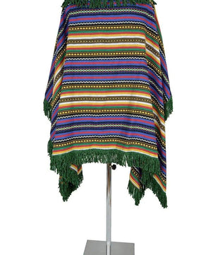 Poncho uomo in stile sudamericano o africano - carnevale