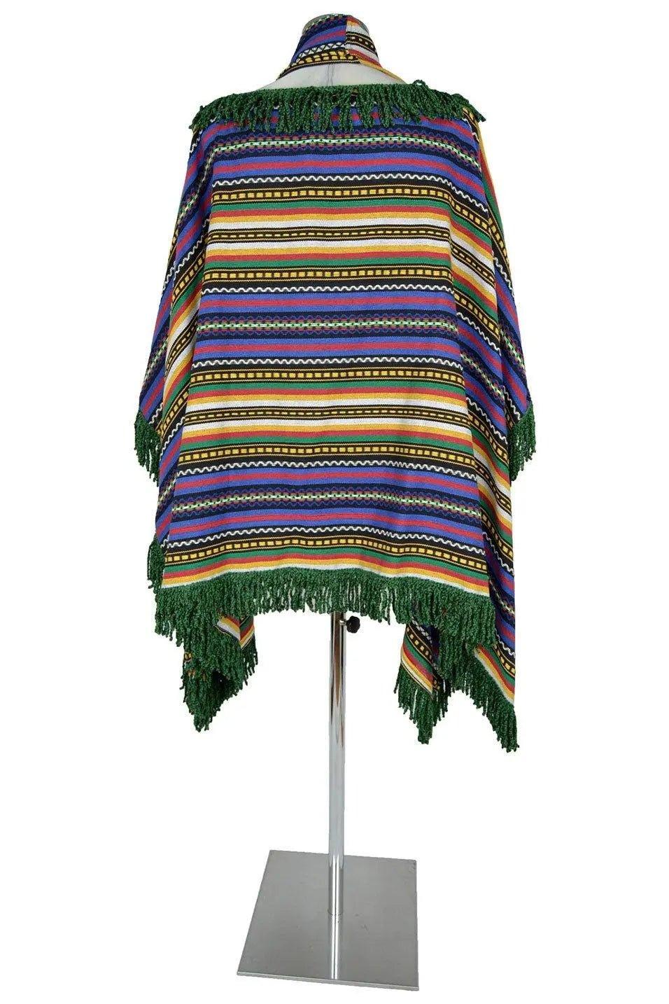 Poncho uomo in stile sudamericano o africano - carnevale